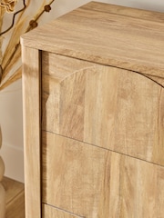 Natural Arches Mango Effect Wide 6 Drawer Chest of Drawers - Image 7 of 11