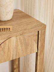 Natural Arches Mango Effect 2 Drawer Dressing Table with Mirror - Image 6 of 9