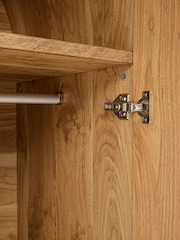 Mid Natural Arches Mango Wood Effect Double Wardrobe - Image 10 of 10