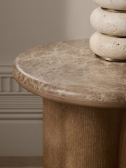 Mid Natural Aviano N. Premium Oak Veneer Bedside Table - Image 2 of 8