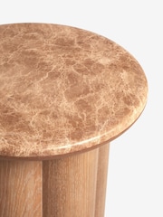 Mid Natural Aviano N. Premium Oak Veneer Bedside Table - Image 6 of 8