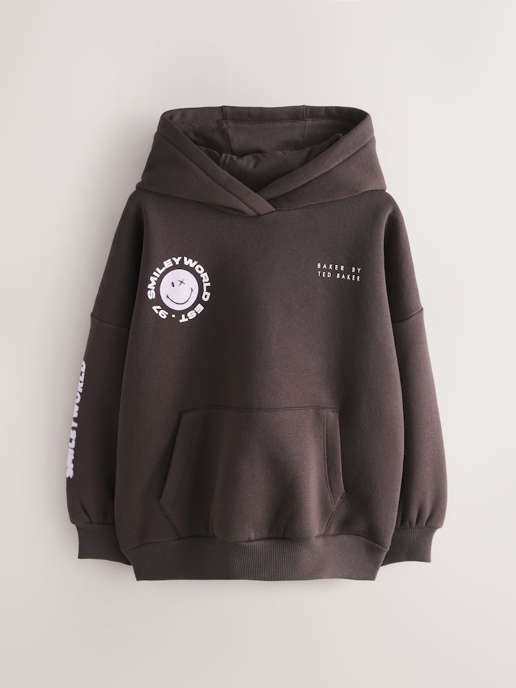 SmileyWorld x Baker by Ted Baker Oversized Hoodie - Image 1 of 7