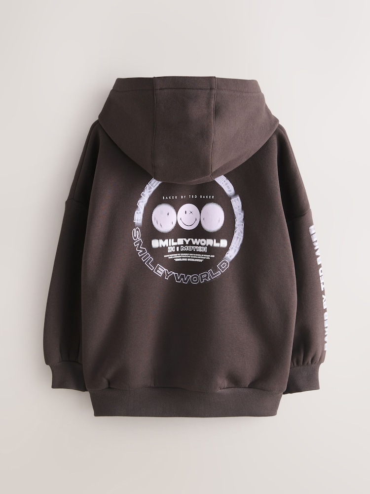 SmileyWorld x Baker by Ted Baker Oversized Hoodie - Image 2 of 7