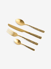 Rockett St George 16 Piece Gold Leopard Love Cutlery Set - Image 5 of 5