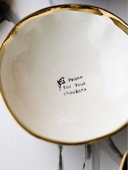Rockett St George Set of 4 Black/Cream Food Lovers Pasta Bowls - Image 8 of 12