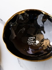 Rockett St George Set of 4 Black/Cream Food Lovers Pasta Bowls - Image 9 of 12