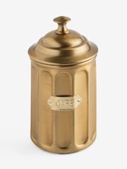 Rockett St George Gold Apothecary Style Coffee Storage Tin - Image 5 of 5