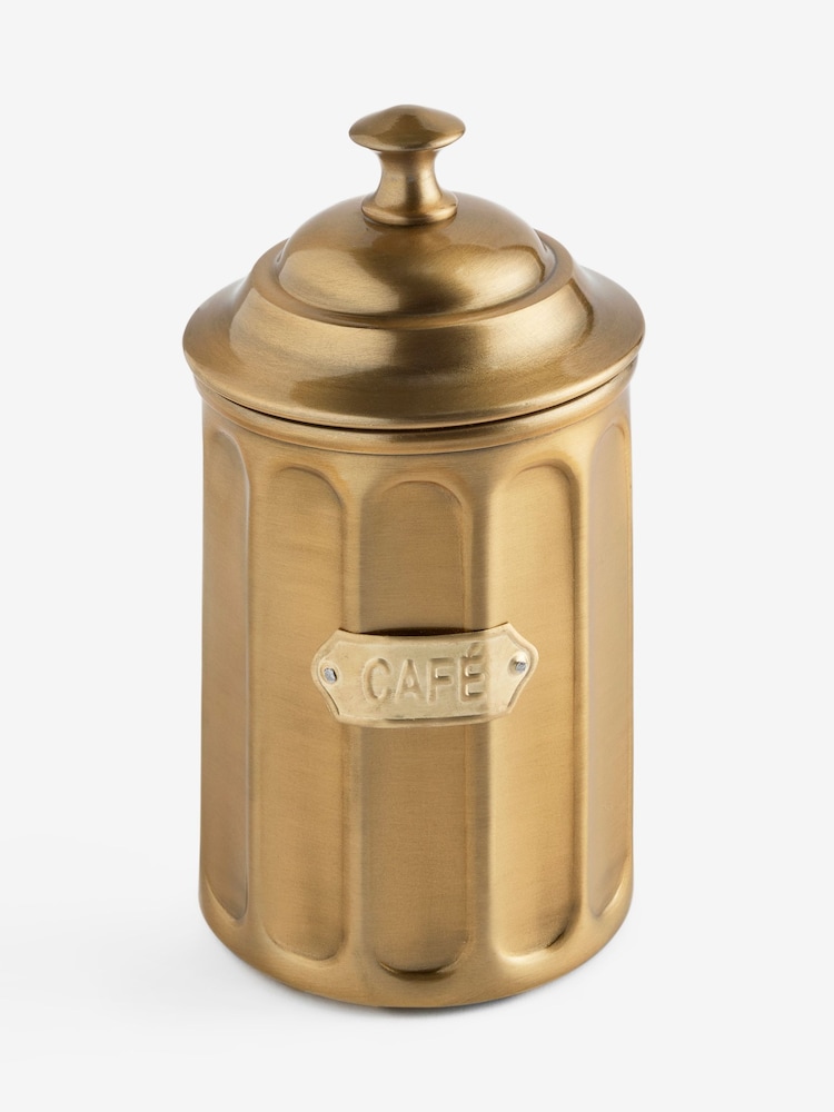 Rockett St George Gold Apothecary Style Coffee Storage Tin - Image 5 of 5 Rockett St George Gold Apothecary Style Coffee Storage Tin - Image 5 of 5