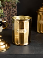 Rockett St George Gold Apothecary Style Sugar Storage Tin - Image 3 of 5