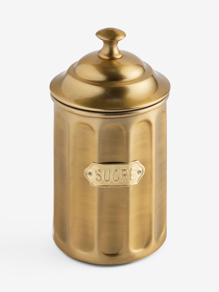 Rockett St George Gold Apothecary Style Sugar Storage Tin - Image 5 of 5 Rockett St George Gold Apothecary Style Sugar Storage Tin - Image 5 of 5