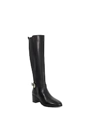 Dune London Black Tilbys Knee High Boots - Image 3 of 6
