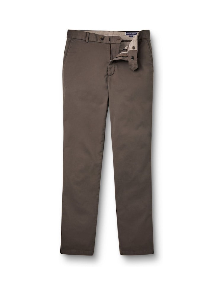 Charles Tyrwhitt Brown Slim Fit Washed Chinos - Image 5 of 5 Charles Tyrwhitt Brown Slim Fit Washed Chinos - Image 5 of 5