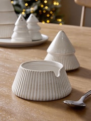 Ceramic Christmas Tree Salt & Pepper Set with Tray - Bild 3 von 4