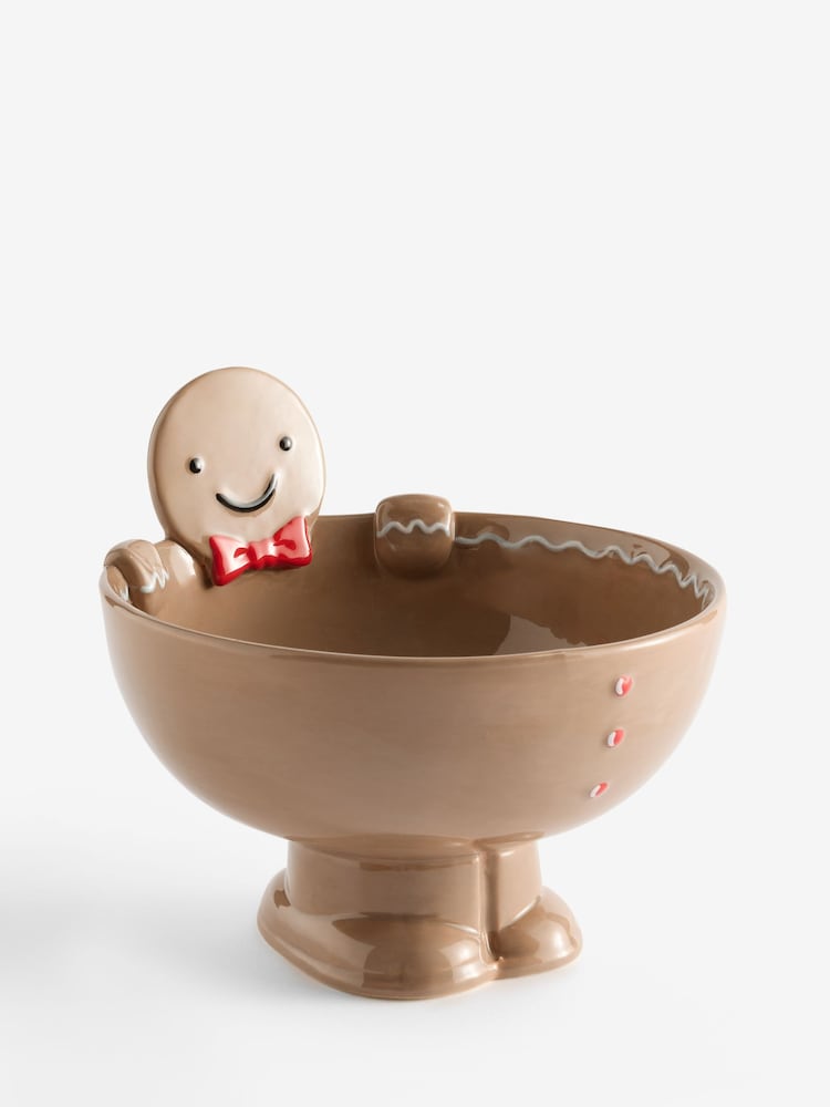 Natural Gingerbread Serving Bowl - Image 1 of 3 Natural Gingerbread Serving Bowl - Image 1 of 3