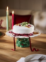 Green Christmas Tree Cake Stand - Image 1 of 4