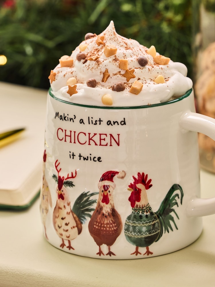 Green Chicken it Twice Christmas Mug - Image 2 of 3 Green Chicken it Twice Christmas Mug - Image 2 of 3