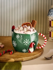 Green Festive Gonk and Friend Mug - Image 1 of 3
