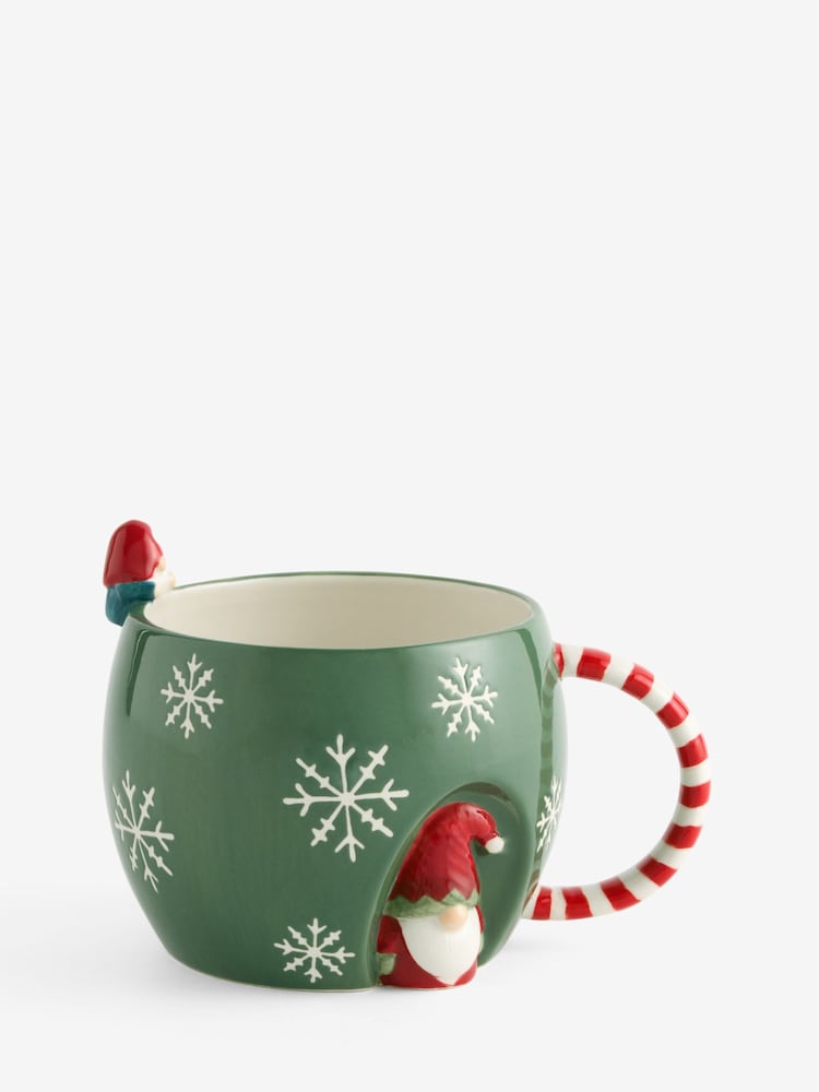 Green Festive Gonk and Friend Mug - Image 3 of 3 Green Festive Gonk and Friend Mug - Image 3 of 3