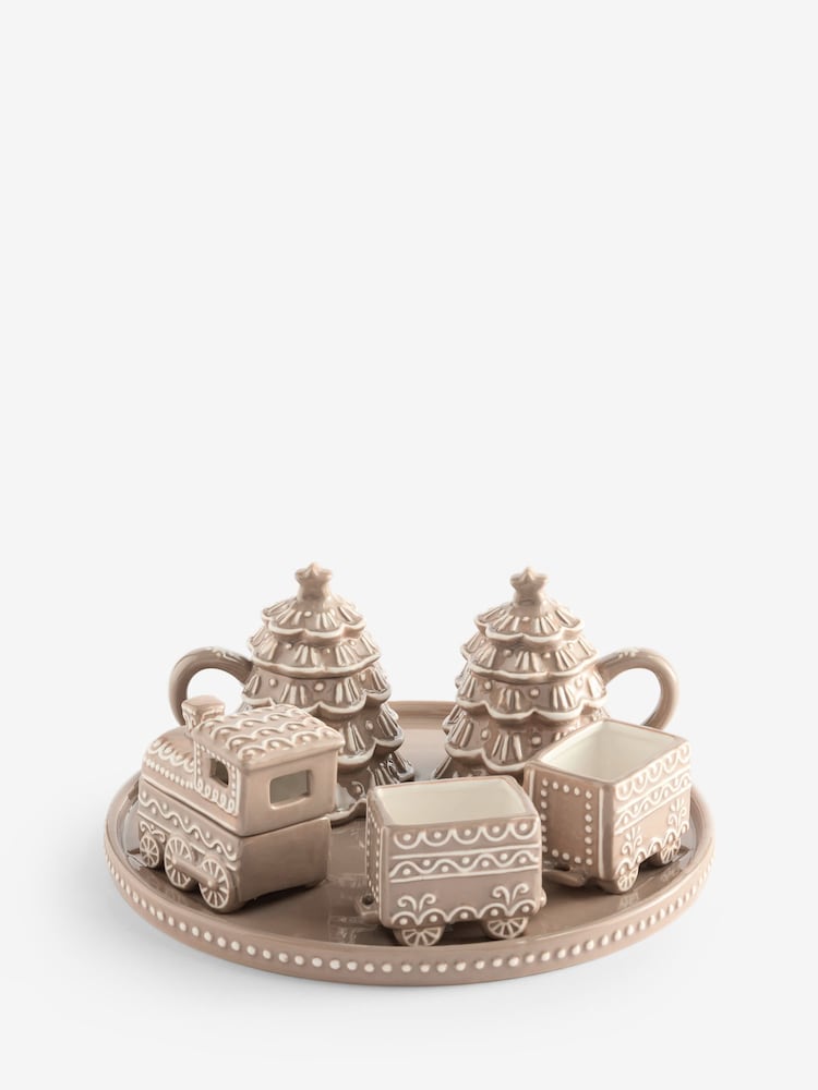 Brown Gingerbread Hot Chocolate Station with Mugs - Image 1 of 6