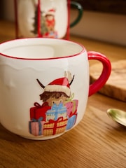 Multi Christmas Hamish Stacking Mugs with Wire Stand - Image 3 of 4