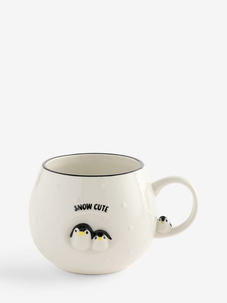 Natural Christmas Penguin and Friends Snow Cute Mug - Image 3 of 3 Natural Christmas Penguin and Friends Snow Cute Mug - Image 3 of 3