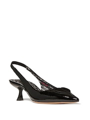 Lover Slingback Kitten Heel Black Shoes - Image 2 of 4