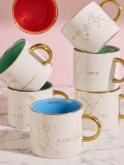 Gold Zodiac Star Sign Horoscope Mug - Image 1 of 3