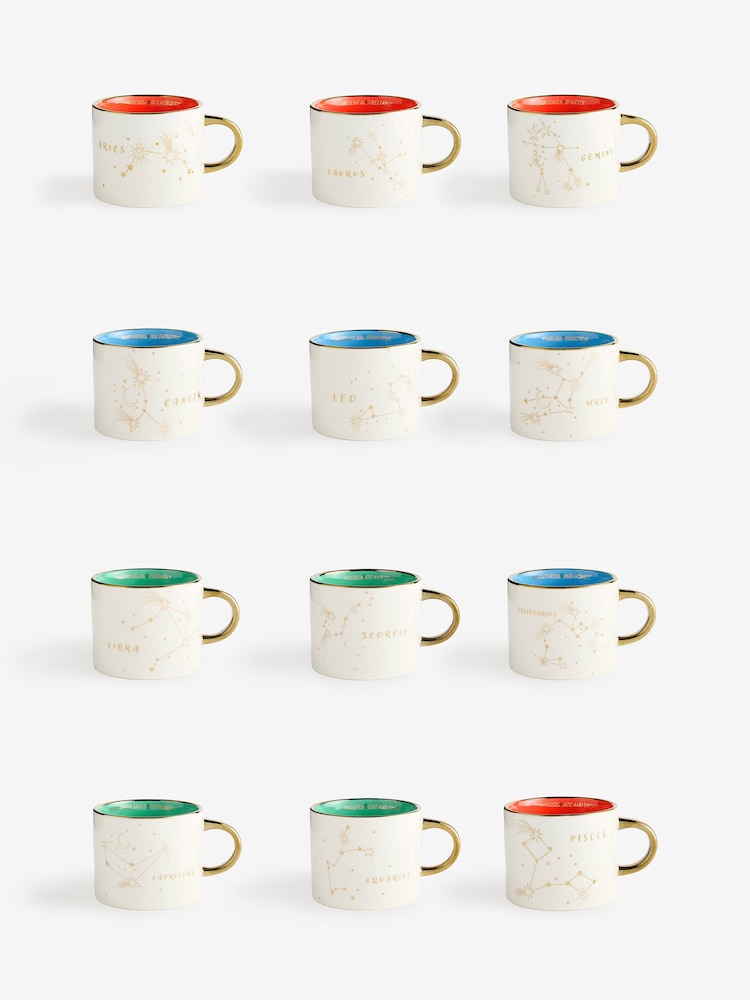 Gold Zodiac Star Sign Horoscope Mug - Image 3 of 3 Gold Zodiac Star Sign Horoscope Mug - Image 3 of 3