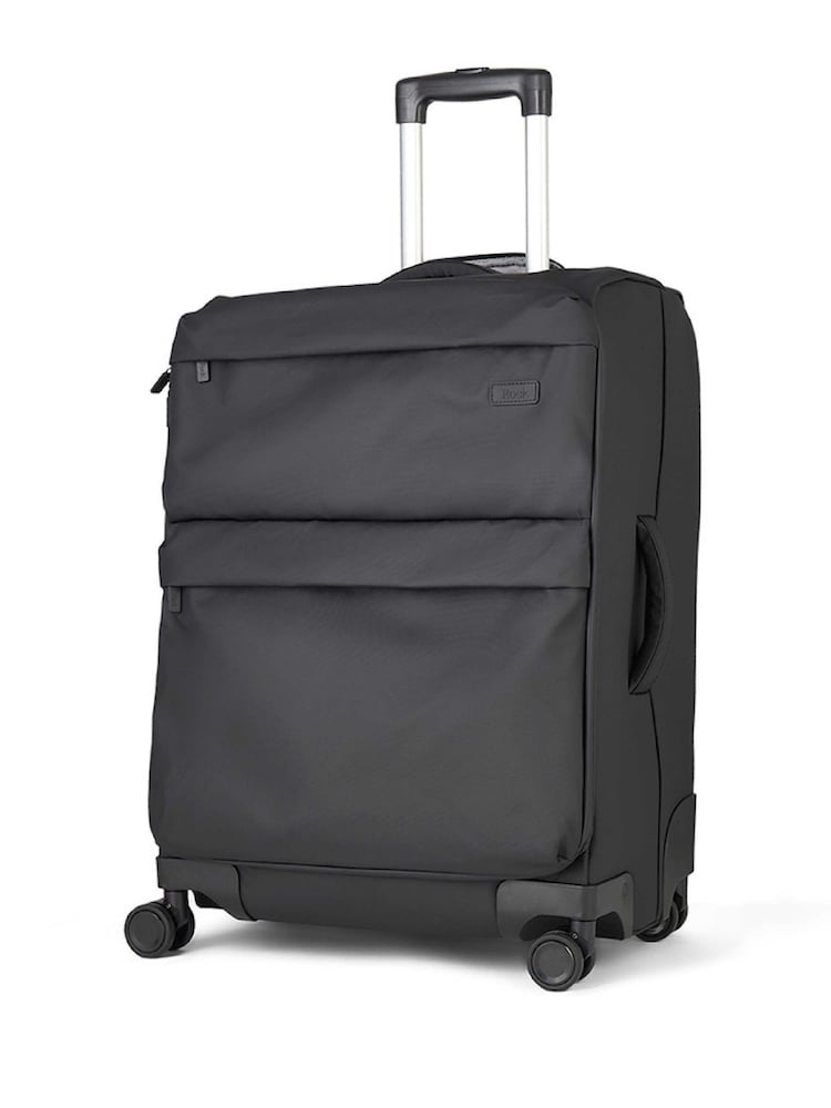 Rock Luggage Black Juniper Medium Suitcase - Image 2 of 4 Rock Luggage Black Juniper Medium Suitcase - Image 2 of 4
