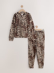 Leopard Print Cotton Long Sleeve Pyjamas - Image 1 of 3
