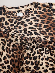 Leopard Print Cotton Long Sleeve Pyjamas - Image 3 of 3
