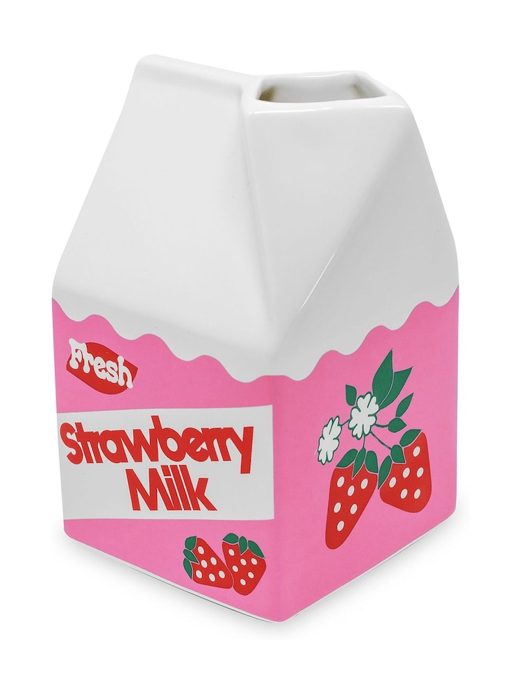ban.do Pink Strawberry Milk Vase - Image 4 of 4 ban.do Pink Strawberry Milk Vase - Image 4 of 4