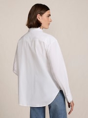 Lands' End White Embellished Placket Shirt - Image 2 of 4