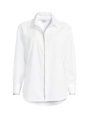 Lands' End White Embellished Placket Shirt - Image 4 of 4