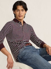 Lands' End Blue Long Sleeve Supima Cotton Polo Shirt - Image 3 of 4
