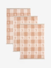 Set of 3 Natural Christmas Gingerbread Terry Tea Towels - Image 4 of 4