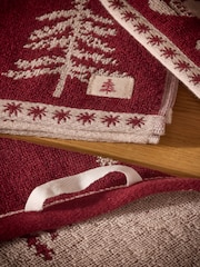 Set of 3 Red Christmas Santa Terry Tea Towels - Image 3 of 4