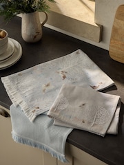 Set of 3 Blue Winter Wonderland Tea Towels - Image 1 of 4
