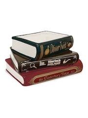 Steel Mill and Co. Black Stacked Book Planter Sherlock Vase - Image 3 of 4