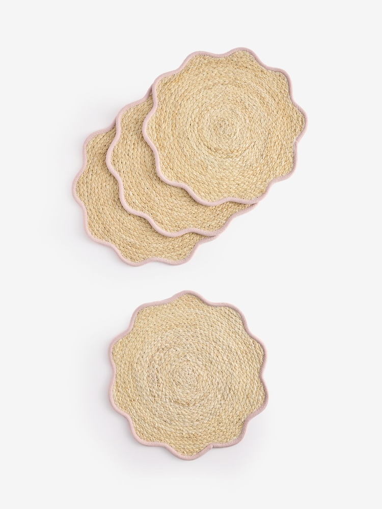 Set of 4 Pink Placemats - Image 1 of 1 Set of 4 Pink Placemats - Image 1 of 1