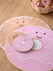 Set of 4 Pink Biscuit Corkback Placemats and Coasters - Image 2 of 3