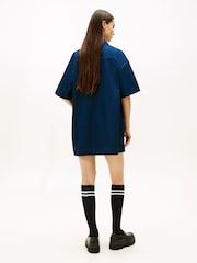 Tommy Jeans Blue Patch Pocket Mini Loose Shirt Dress - Image 2 of 5