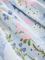 Blue Unicorn Short Sleeve Ribbed Dress (3mths-7yrs) - Image 6 of 7