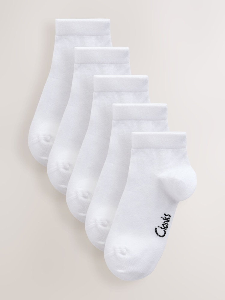 Belo - Clarks Clarks Back To School Trainer Socks 5 Pack - Slika 1 od 6