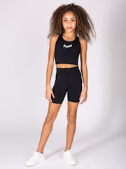 Pineapple Black Active Cycling Shorts - Image 1 of 7