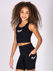 Pineapple Black Active Cycling Shorts - Image 3 of 7