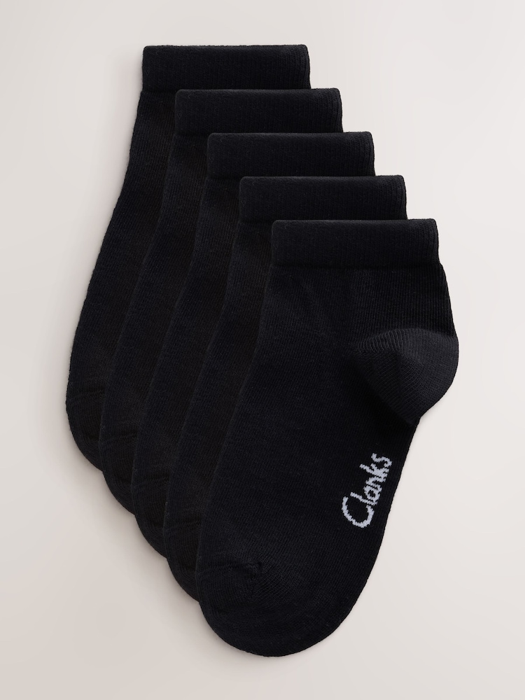 Crno - Clarks Clarks Back To School Trainer Socks 5 Pack - Slika 1 od 6