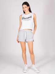 Pineapple Light Grey Retro Shorts - Image 2 of 5