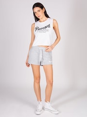 Pineapple Light Grey Retro Shorts - Image 3 of 5