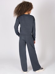 Pineapple Grey Girls Raw Edge Sweatshirt - Image 4 of 5